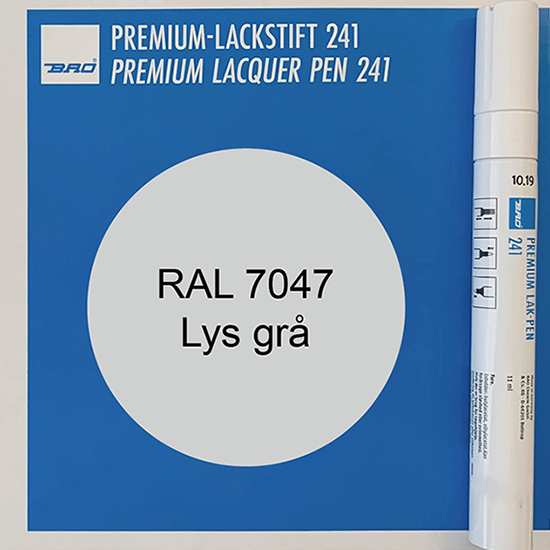 Lys grå / RAL 7047 Lys grå / RAL 7047